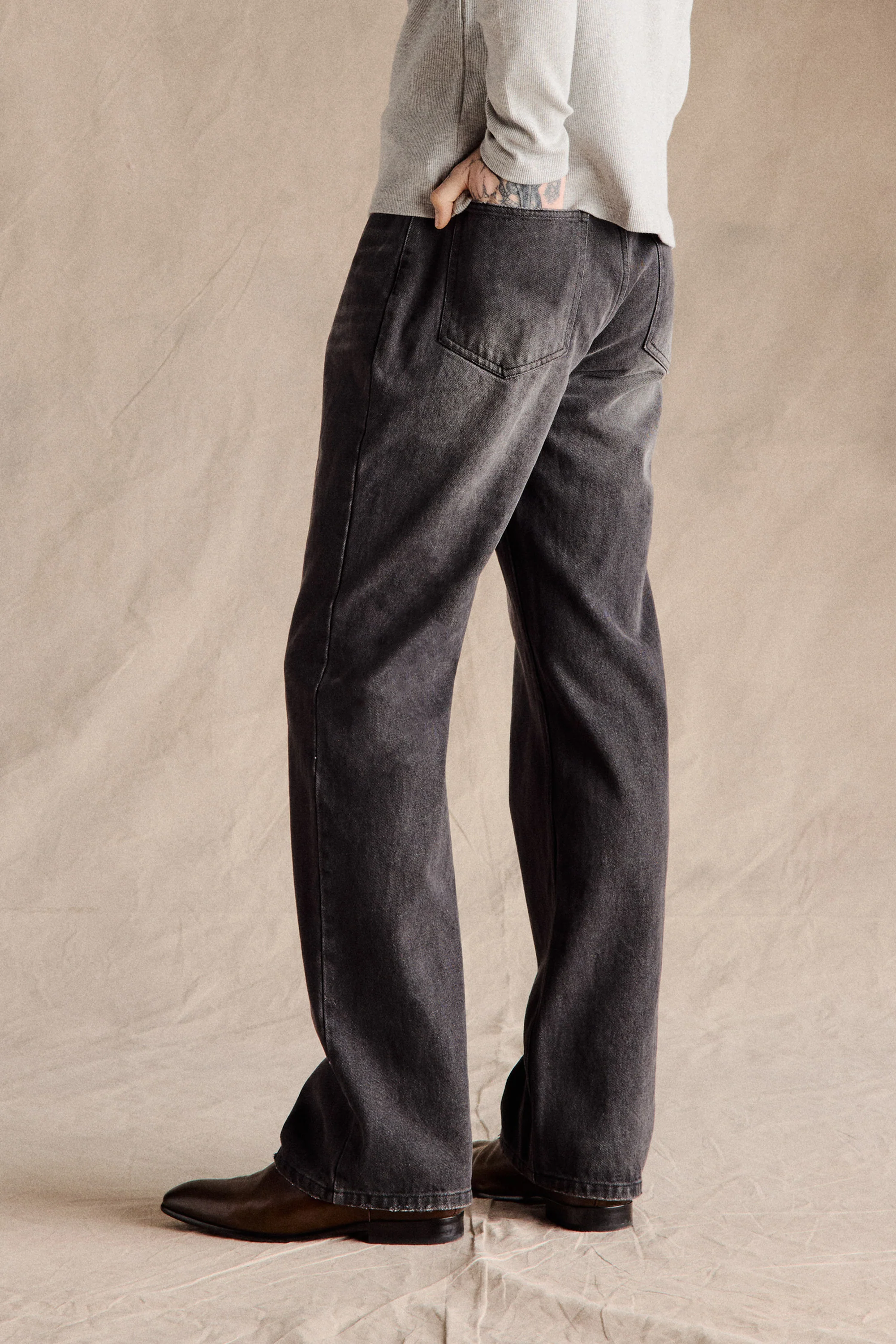 Walker Bootcut Jeans | Charcoal - Image 3
