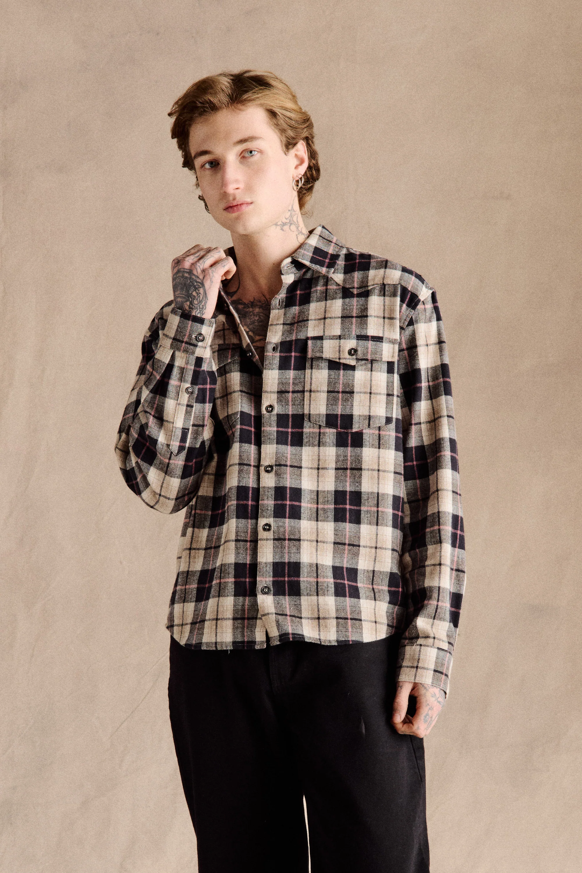 Bickle Flannel Shirt | Black