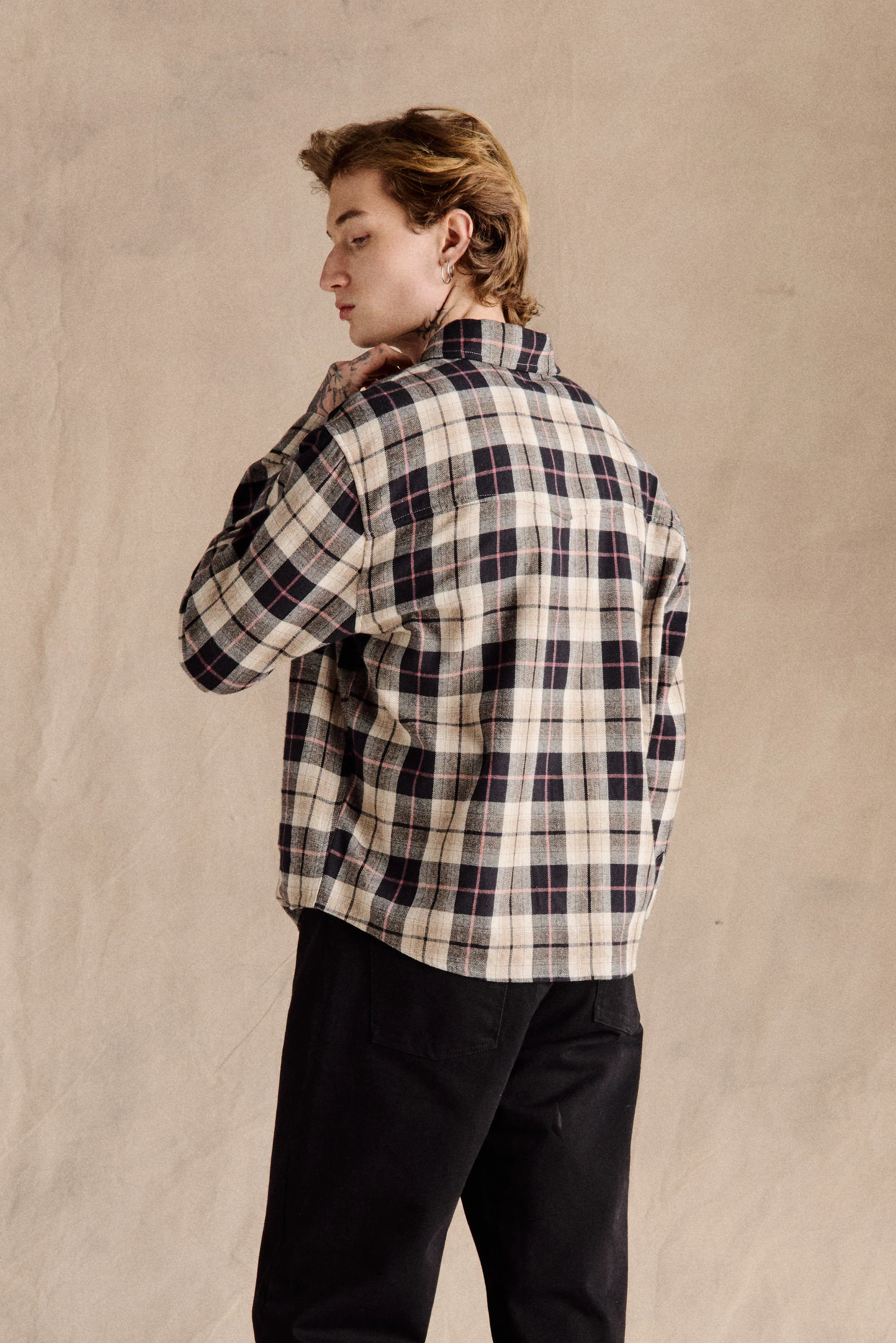 Bickle Flannel Shirt | Black - Image 3