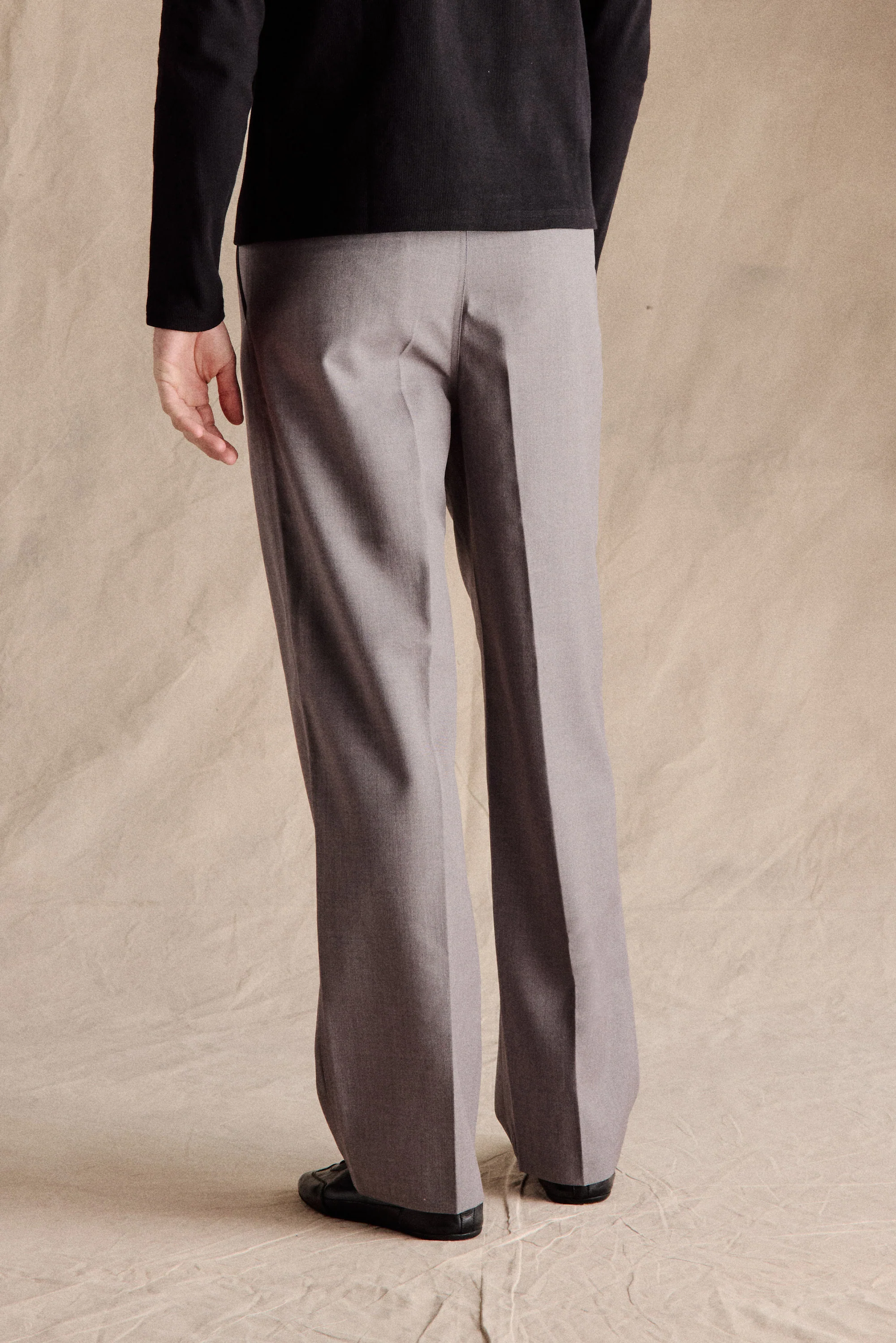 Manhattan Pleated Trousers | Grey - Image 3