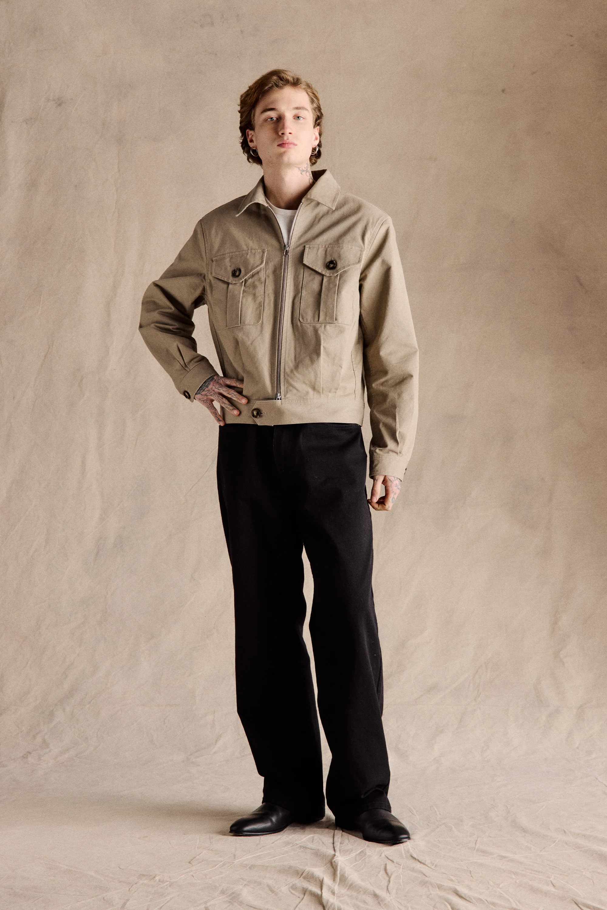 Travis Tank Jacket | Beige - Image 4