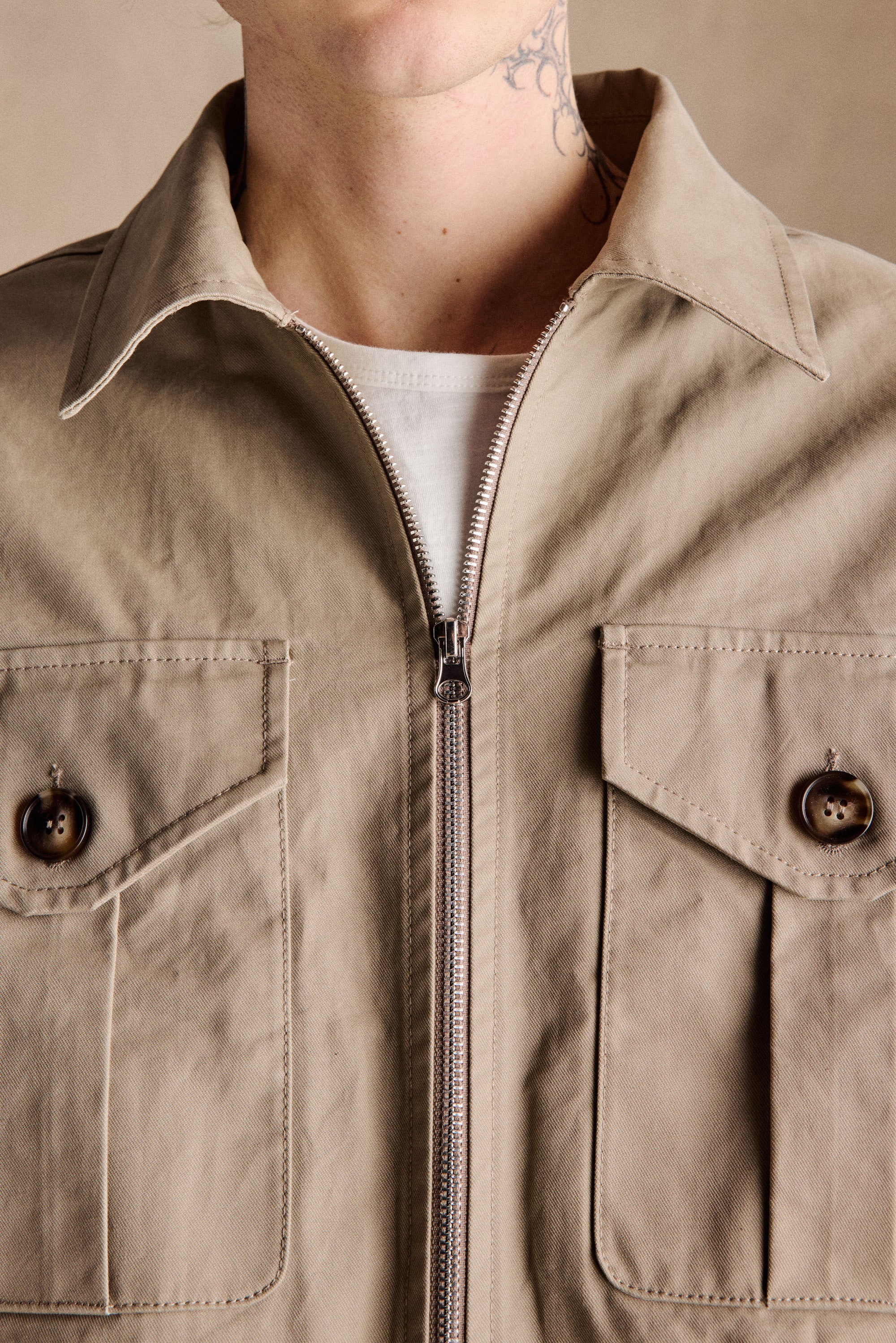 Travis Tank Jacket | Beige - Image 5